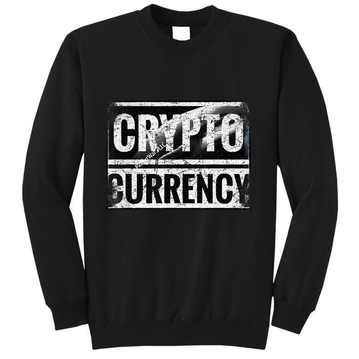 Vintage And Very Distressed Cryptocurrency Sweatshirt