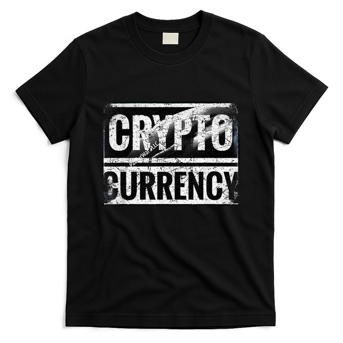 Vintage And Very Distressed Cryptocurrency T-Shirt