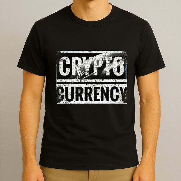 Vintage And Very Distressed Cryptocurrency T-Shirt