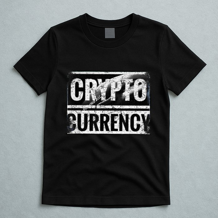 Vintage And Very Distressed Cryptocurrency T-Shirt