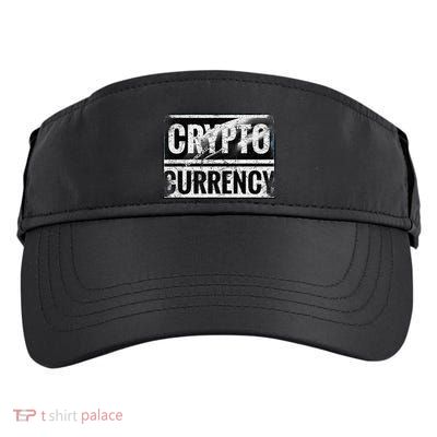 Vintage And Very Distressed Cryptocurrency Adult Drive Performance Visor