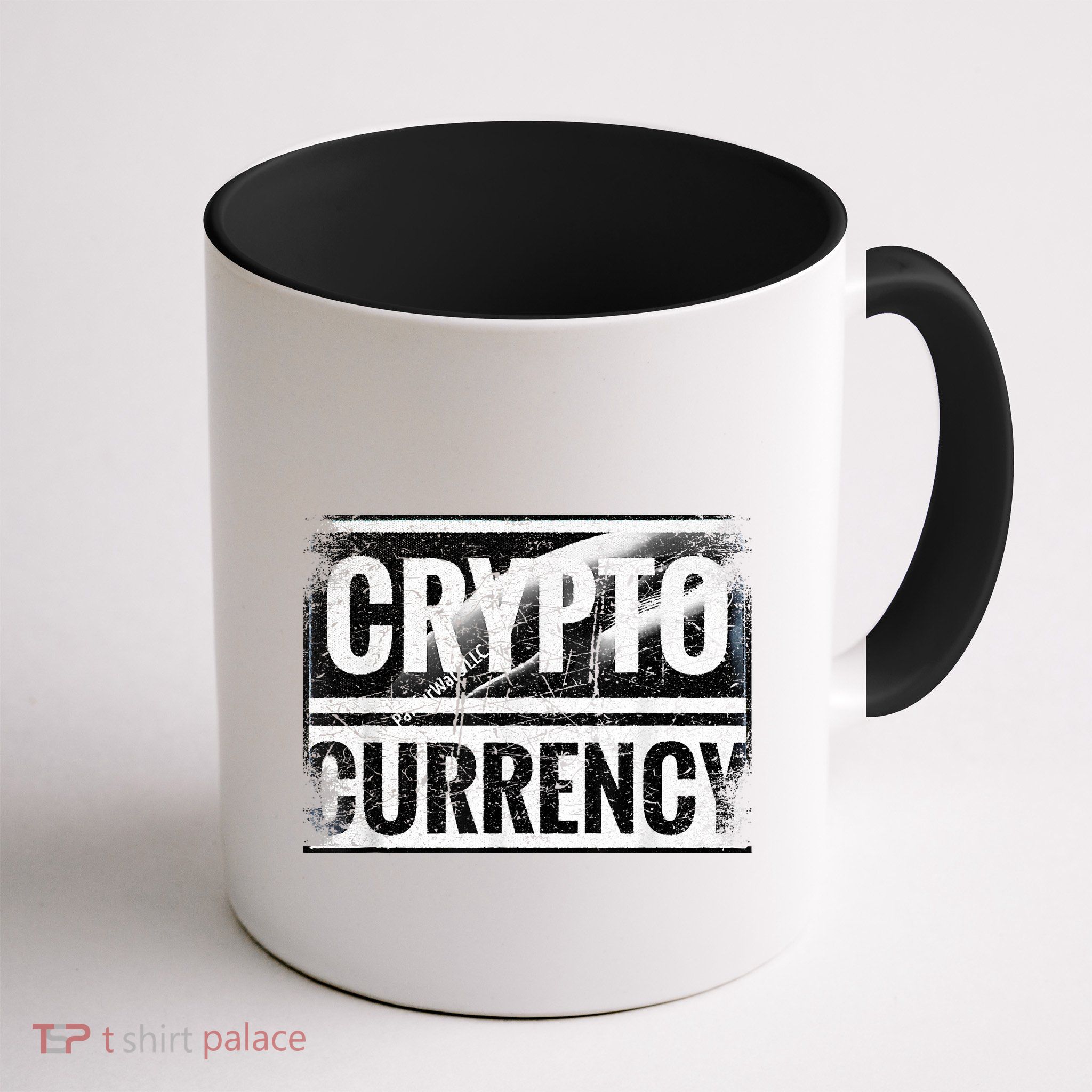 Vintage And Very Distressed Cryptocurrency Mug
