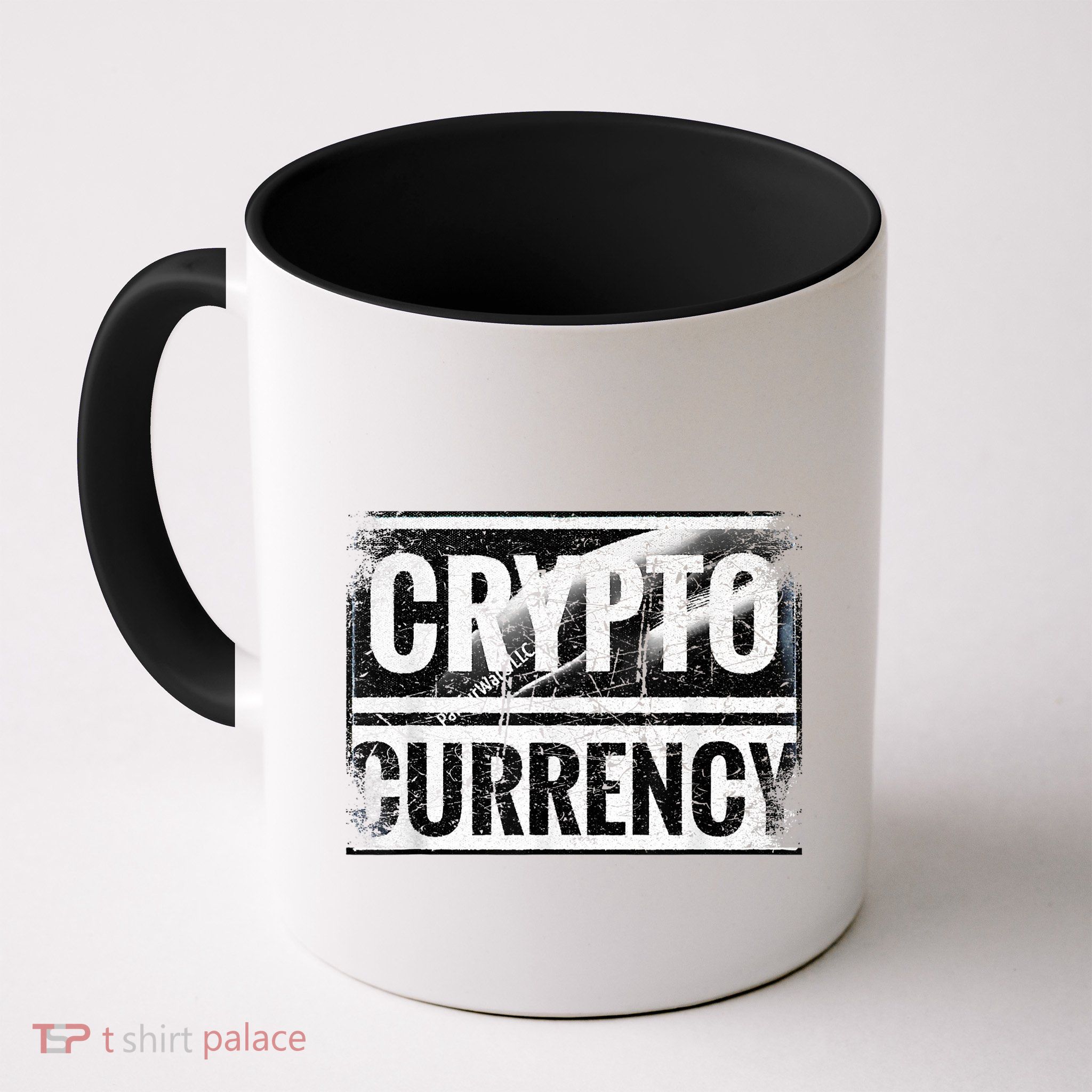 Vintage And Very Distressed Cryptocurrency Mug