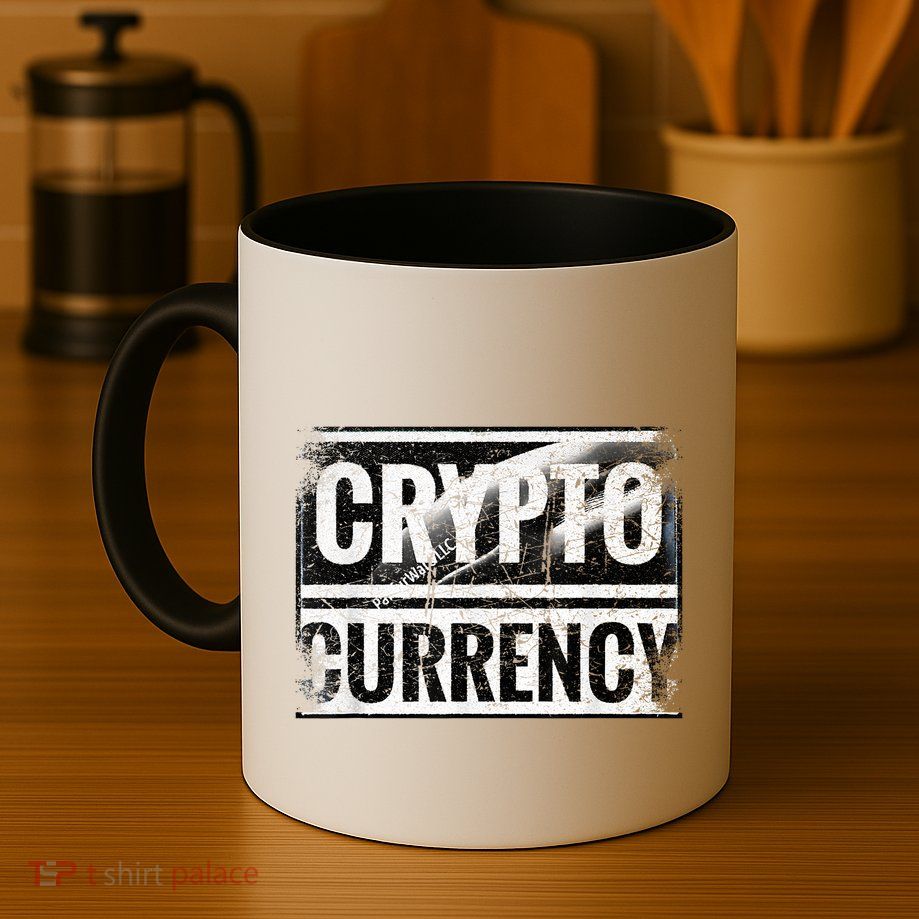 Vintage And Very Distressed Cryptocurrency Mug