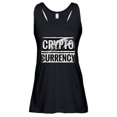 Vintage And Very Distressed Cryptocurrency Ladies Essential Flowy Tank