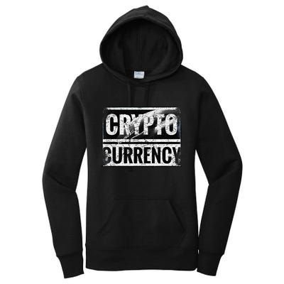 Vintage And Very Distressed Cryptocurrency Women's Pullover Hoodie