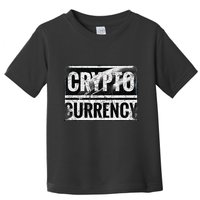 Vintage And Very Distressed Cryptocurrency Toddler T-Shirt