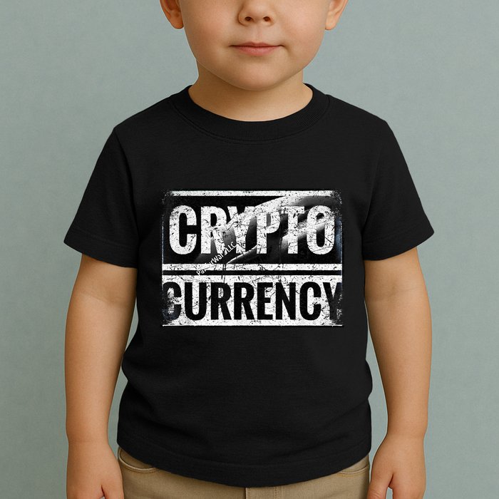 Vintage And Very Distressed Cryptocurrency Toddler T-Shirt