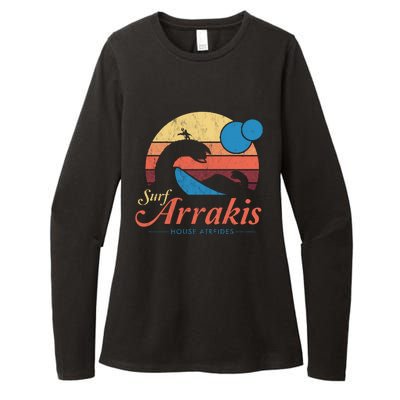 Visit Arrakis Vintage Distressed Surf Dune Sci Fi Womens CVC Long Sleeve Shirt