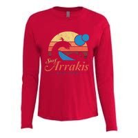 Visit Arrakis Vintage Distressed Surf Dune Sci Fi Womens Cotton Relaxed Long Sleeve T-Shirt