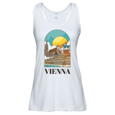 Vienna Austria Ladies Essential Flowy Tank