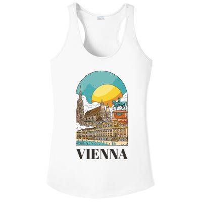 Vienna Austria Ladies PosiCharge Competitor Racerback Tank