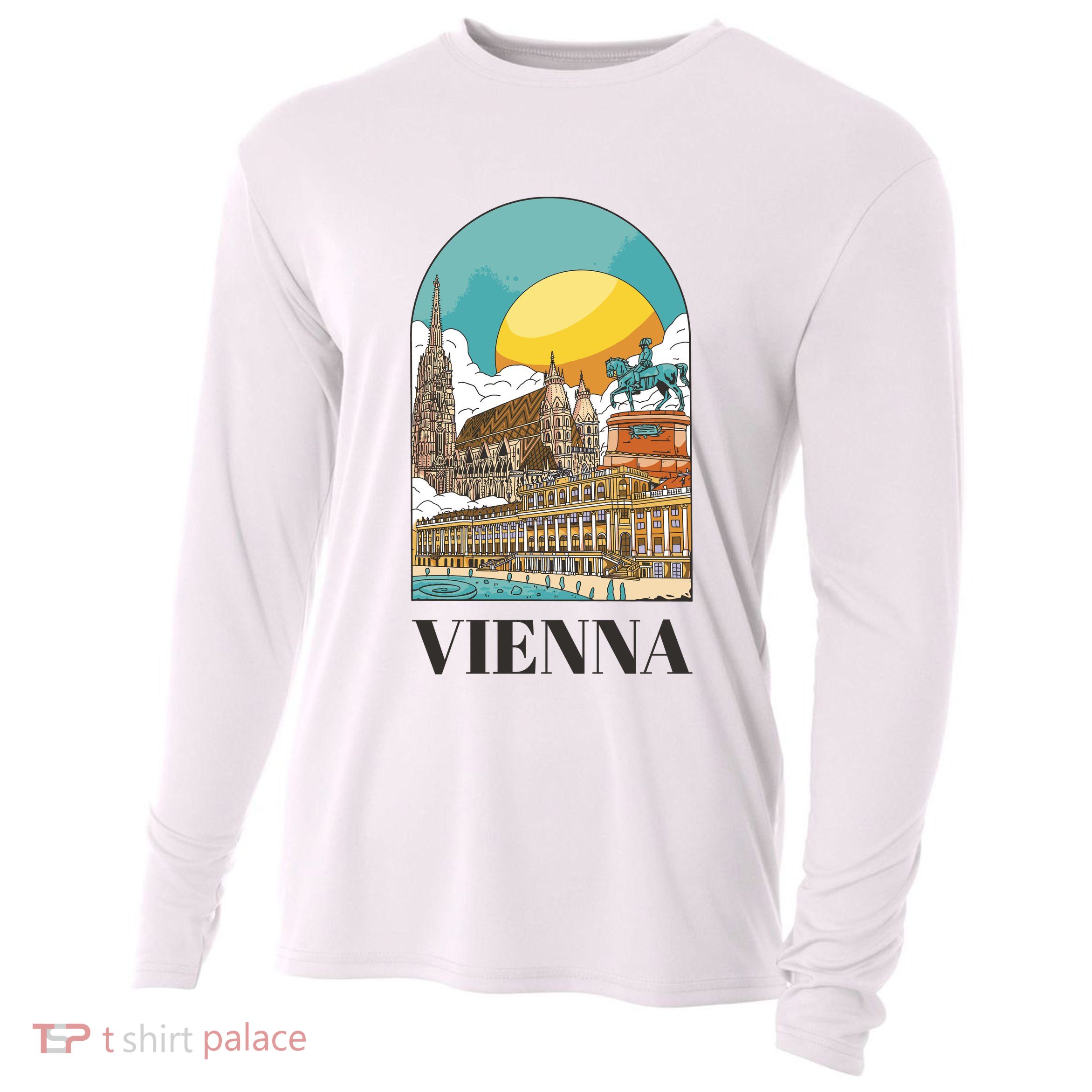Vienna Austria Cooling Performance Long Sleeve Crew