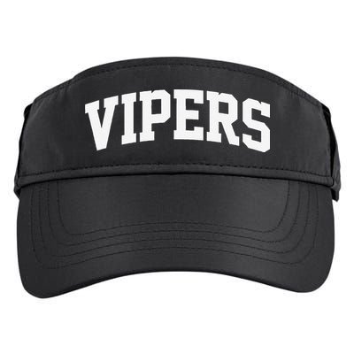 Vipers Arch Vintage Retro College Athletic Sports Adult Drive Performance Visor