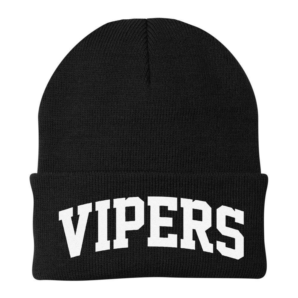 Vipers Arch Vintage Retro College Athletic Sports Beanie