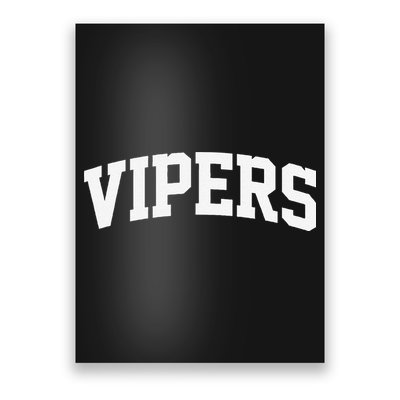 Vipers Arch Vintage Retro College Athletic Sports Poster