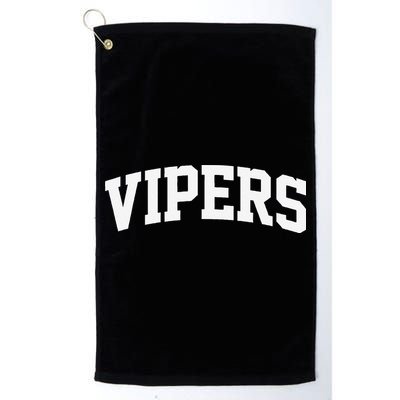 Vipers Arch Vintage Retro College Athletic Sports Golf Towel