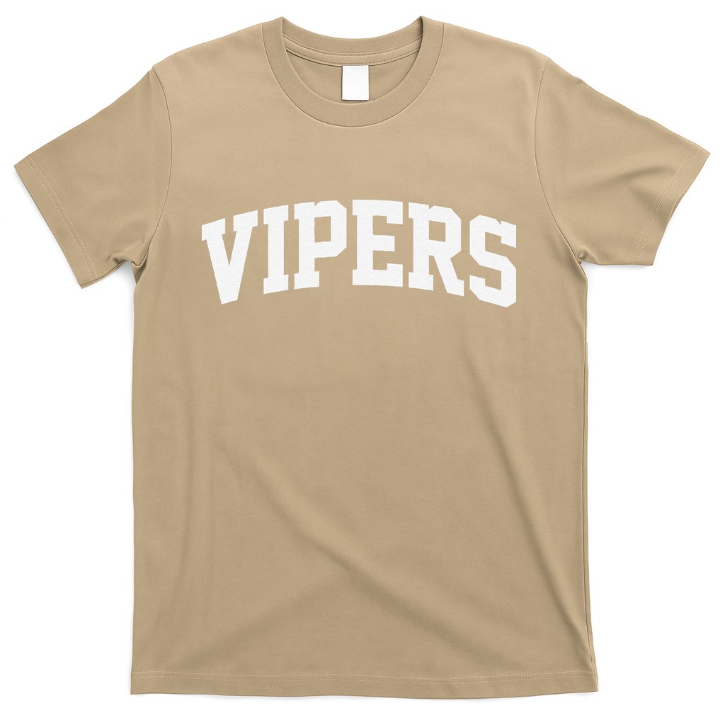 Vipers Arch Vintage Retro College Athletic Sports T-Shirt
