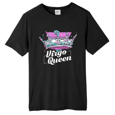 Vaporwave Aesthetics Virgo Queen Crown Zodiac Sign Gift Tall Fusion ChromaSoft Performance T-Shirt