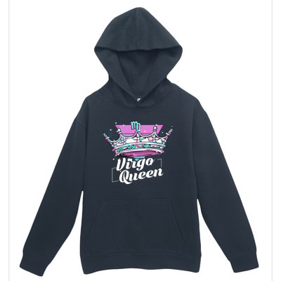 Vaporwave Aesthetics Virgo Queen Crown Zodiac Sign Gift Urban Pullover Hoodie