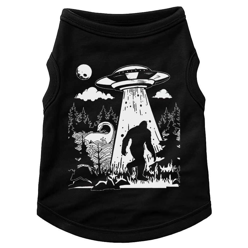 Vintage Alien With Bigfoot & Loch Ness Monster Cryptozoology Doggie Tank