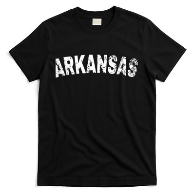 Vintage Arkansas White Text T-Shirt