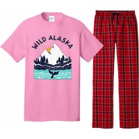 Vintage Alaska Wild Landscape Humpback Whale Pajama Set