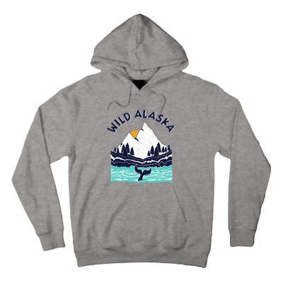 Vintage Alaska Wild Landscape Humpback Whale Tall Hoodie