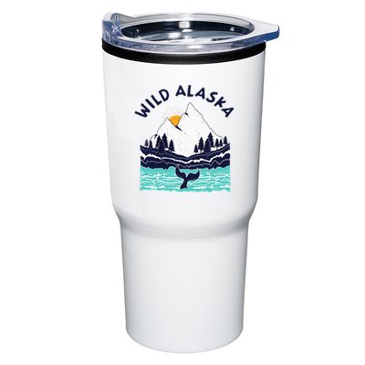 Vintage Alaska Wild Landscape Humpback Whale Tumbler