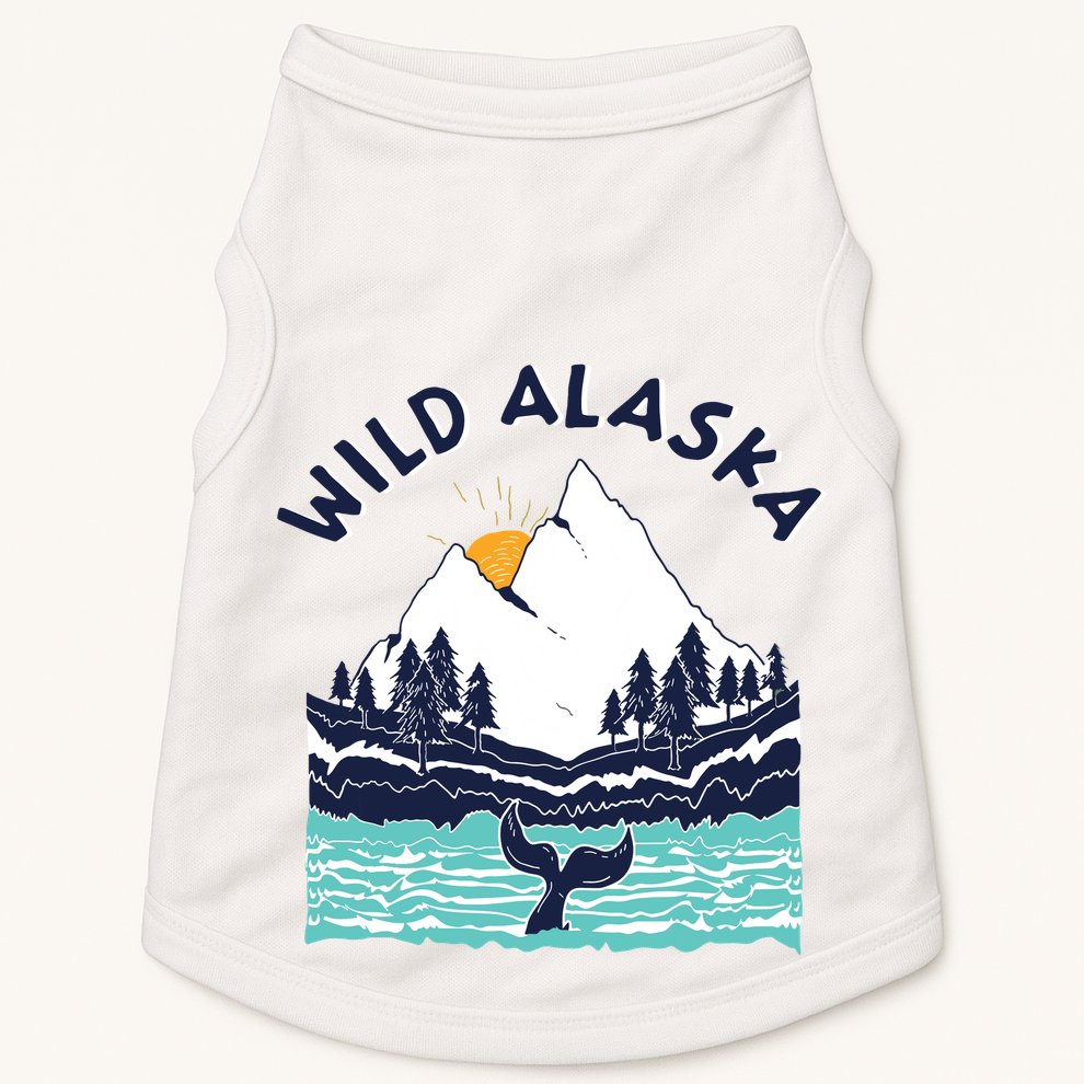 Vintage Alaska Wild Landscape Humpback Whale Doggie Tank