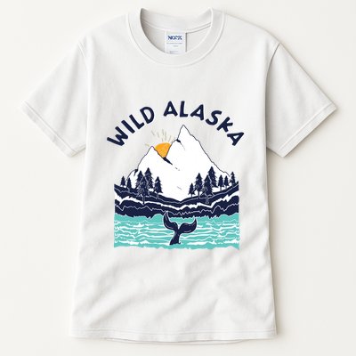 Vintage Alaska Wild Landscape Humpback Whale Tall T-Shirt