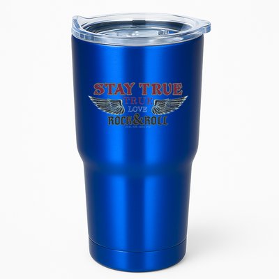 Vintage Angle Wings Stay True Feel Freedom Rock And Roll Gift Tumbler