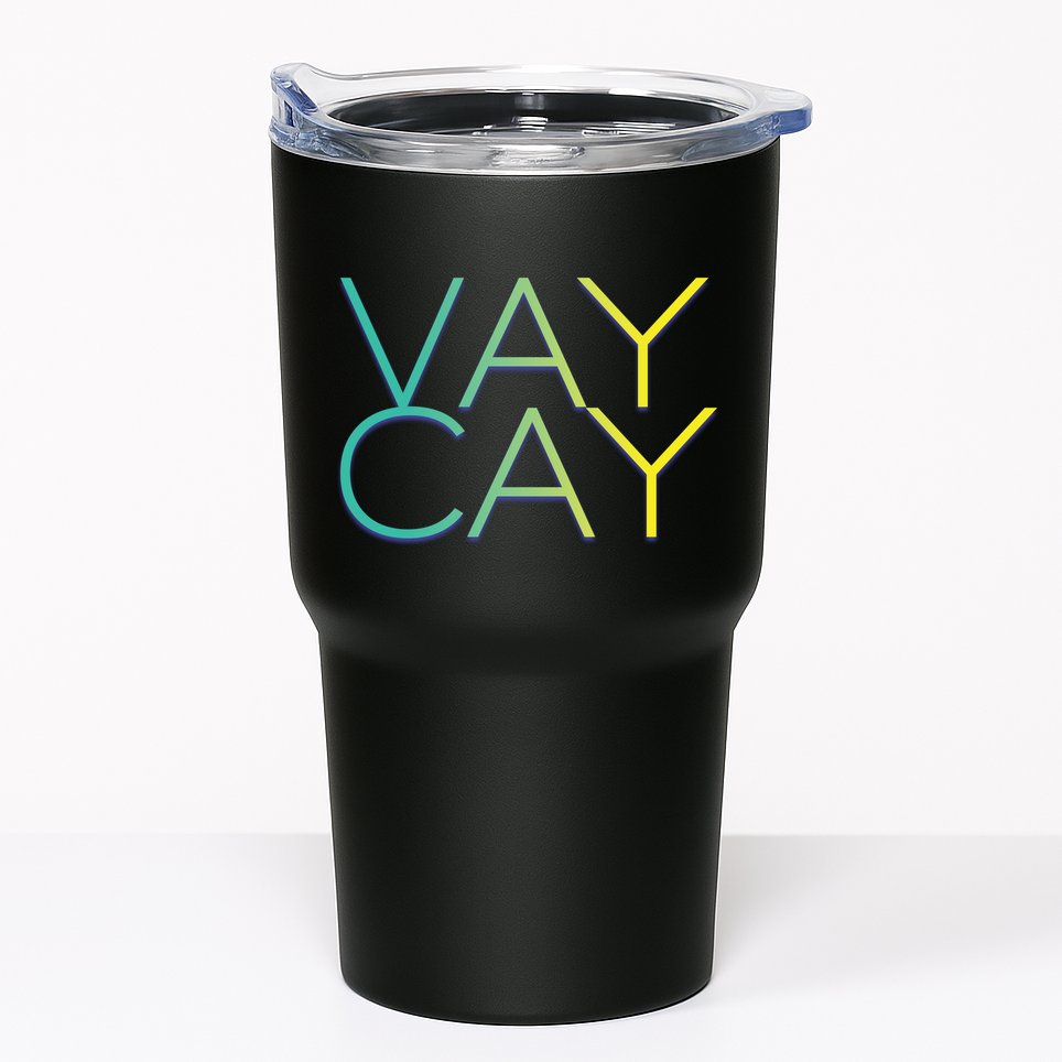 VayCay Vacation Logo Tumbler