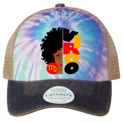 Virgo Africa Zodiac Signs Birthday Gift Legacy Tie Dye Trucker Hat