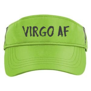 Virgo AF Zodiac Birthday Horoscope Shirts Funny Gift Adult Drive Performance Visor