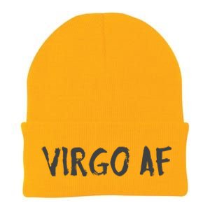 Virgo AF Zodiac Birthday Horoscope Shirts Funny Gift Knit Cap Winter Beanie