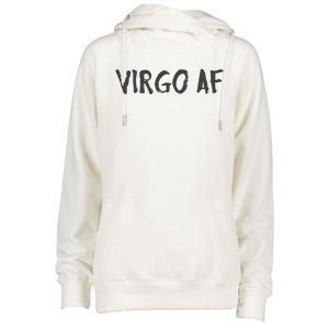 Virgo AF Zodiac Birthday Horoscope Shirts Funny Gift Womens Funnel Neck Pullover Hood