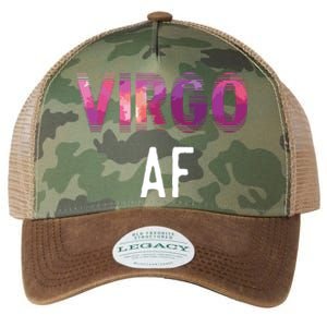 Virgo AF Zodiac Birthday Horoscope Funny Gift Legacy Tie Dye Trucker Hat