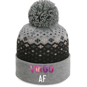 Virgo AF Zodiac Birthday Horoscope Funny Gift The Baniff Cuffed Pom Beanie