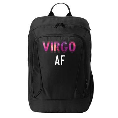 Virgo AF Zodiac Birthday Horoscope Funny Gift City Backpack