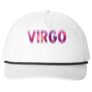 Virgo AF Zodiac Birthday Horoscope Funny Gift Snapback Five-Panel Rope Hat