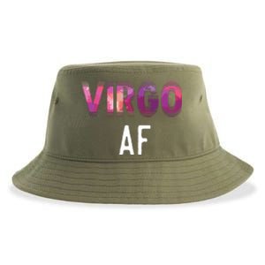 Virgo AF Zodiac Birthday Horoscope Funny Gift Sustainable Bucket Hat