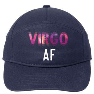 Virgo AF Zodiac Birthday Horoscope Funny Gift 7-Panel Snapback Hat