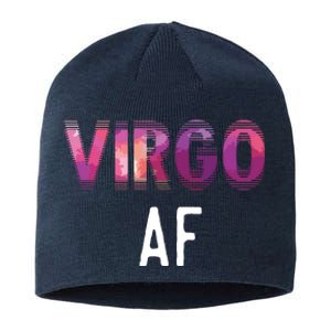 Virgo AF Zodiac Birthday Horoscope Funny Gift Sustainable Beanie