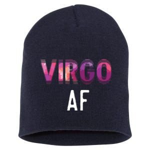 Virgo AF Zodiac Birthday Horoscope Funny Gift Short Acrylic Beanie