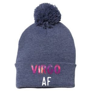 Virgo AF Zodiac Birthday Horoscope Funny Gift Pom Pom 12in Knit Beanie