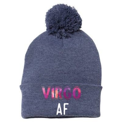 Virgo AF Zodiac Birthday Horoscope Funny Gift Pom Pom 12in Knit Beanie