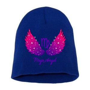 Virgo Angel Zodiac Sign With Angel Wings Virgo Gift Short Acrylic Beanie