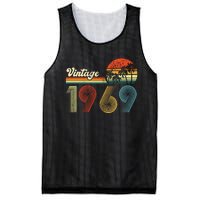 Vintage Birthday 1969 Retro Sunset Mom dad Gift 54th Birthday Mesh Reversible Basketball Jersey Tank