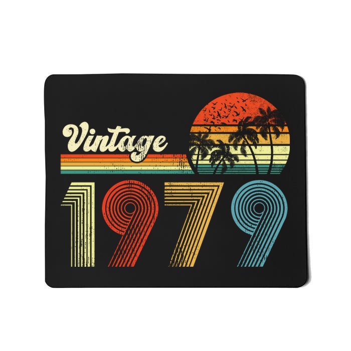 Vintage Birthday 1979 Retro Sunset Mom dad Gift 44th Birthday Mousepad